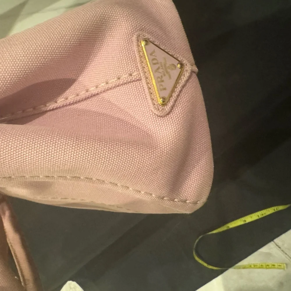Prada Blush Pink Canvas Tote - Picture 5 of 6